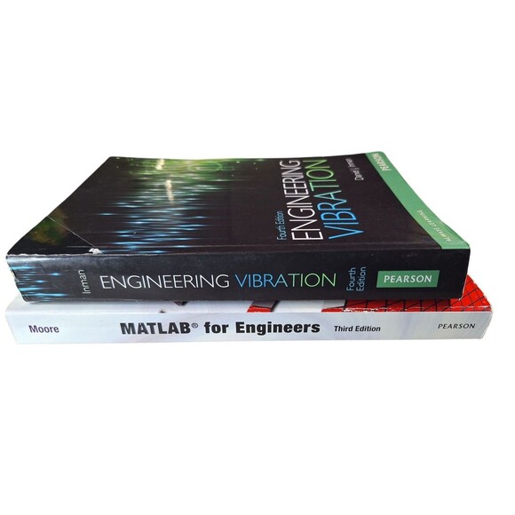 MATLAB for Engineers by Holly Moore (3rd Ed) & Engineering Vibration 2 Book Lot - Picture 3 of 8